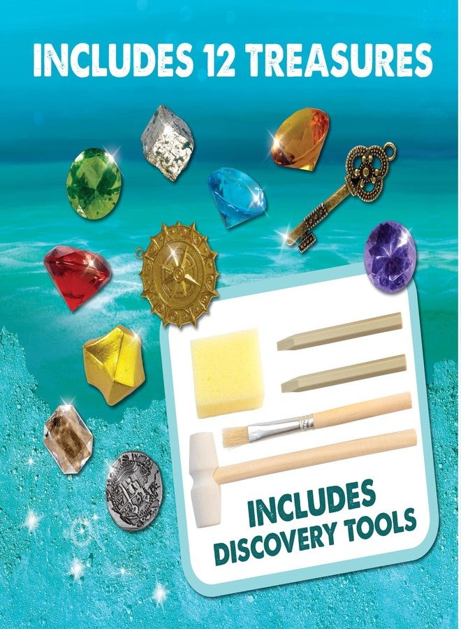MindWare Dig It Up Discoveries Pirate Mystery Treasure Chest: Giant Discovery Project for Kids - Dig Up 13 Treasures - Includes a Bonus Dig, 2 Chisels and 1 Poster Filled with Pirate Facts and Lore - Image 5